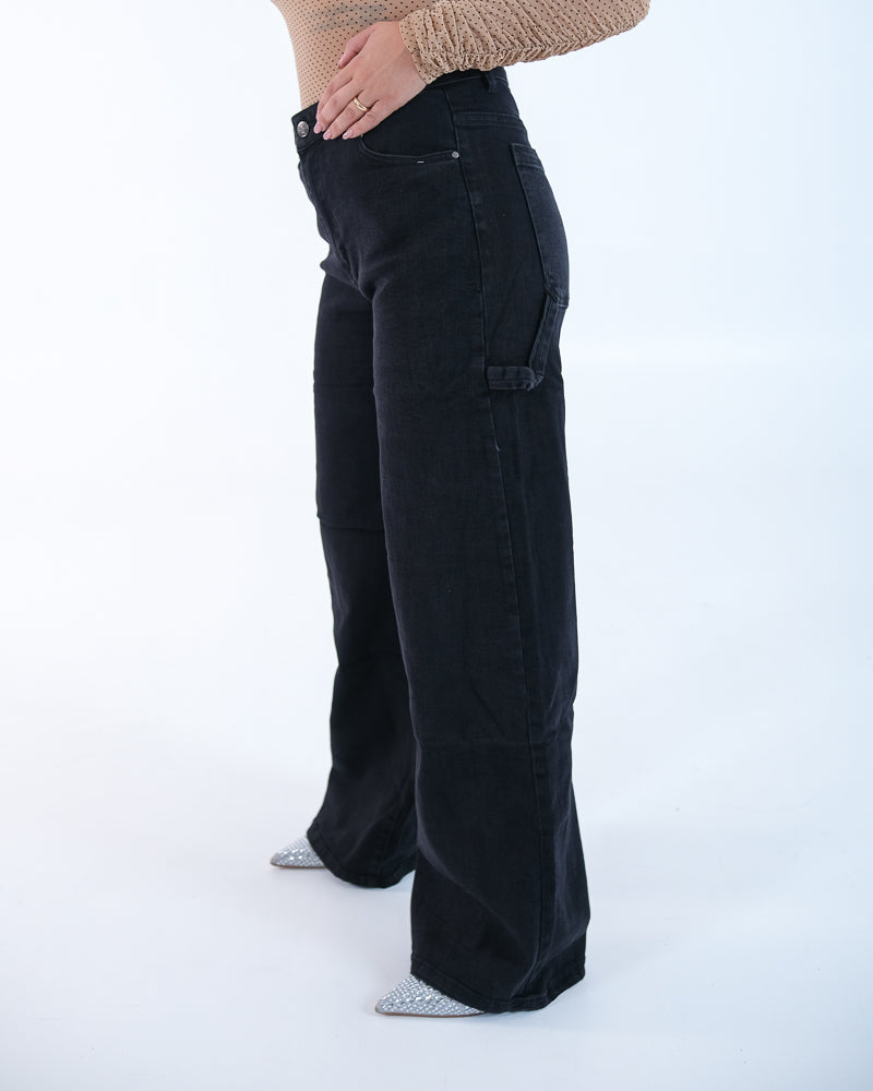 JEANS SEMPLICE NERO