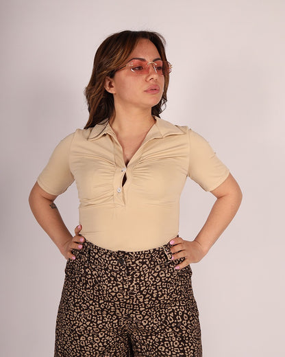 Body Mezze Maniche Camicia