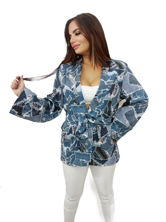 GIACCA EFFETTO JEANS