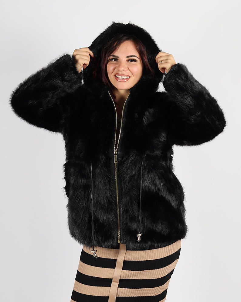 PELLICCIA ECO CHIC NERA