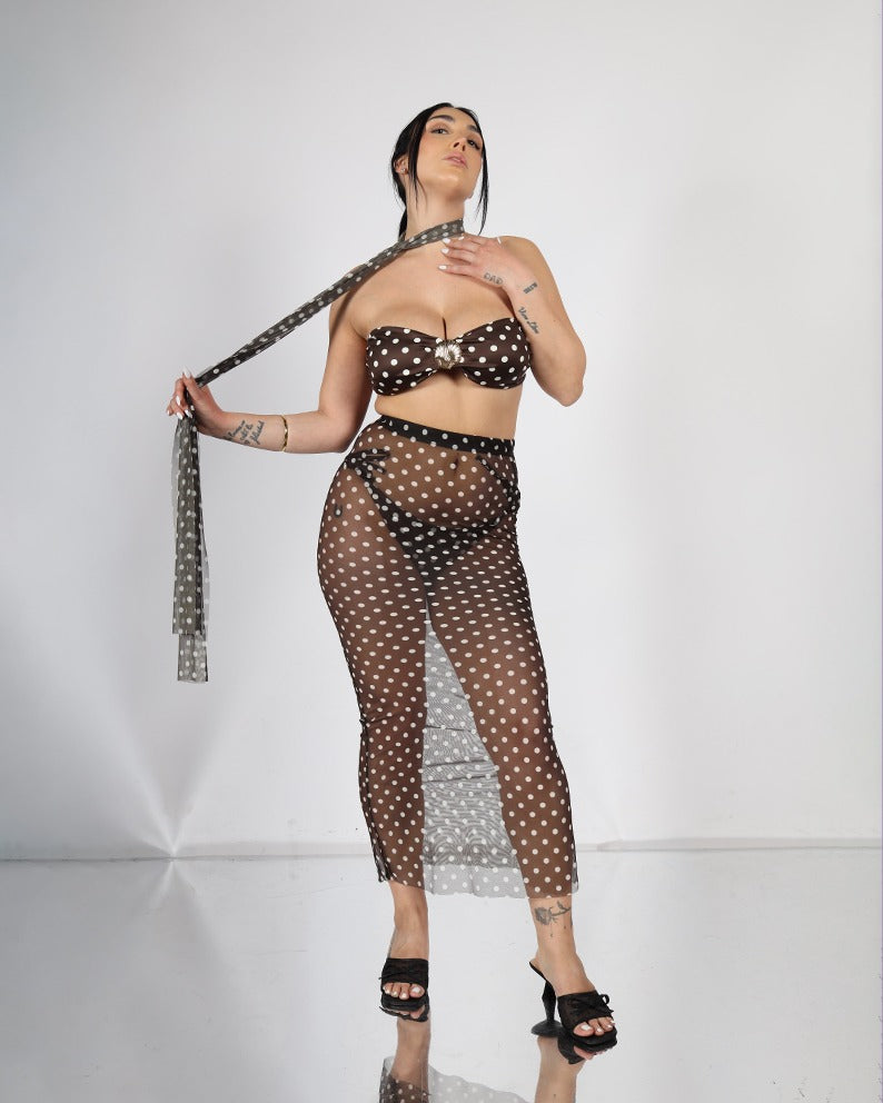 Costume 3pz Pois