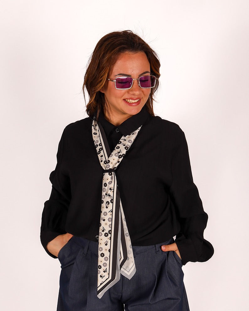 CAMICIA CRAVATTA FIORE