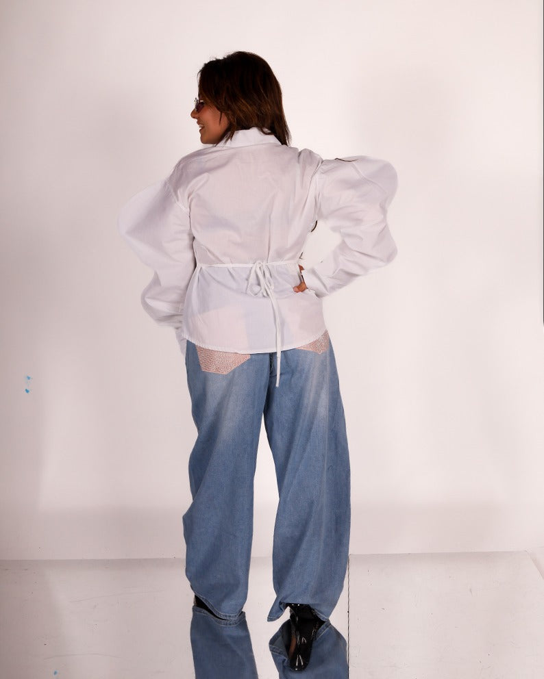 Camicia Sbuffo Cravatta