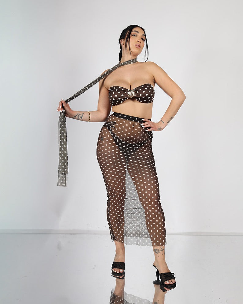 Costume 3pz Pois