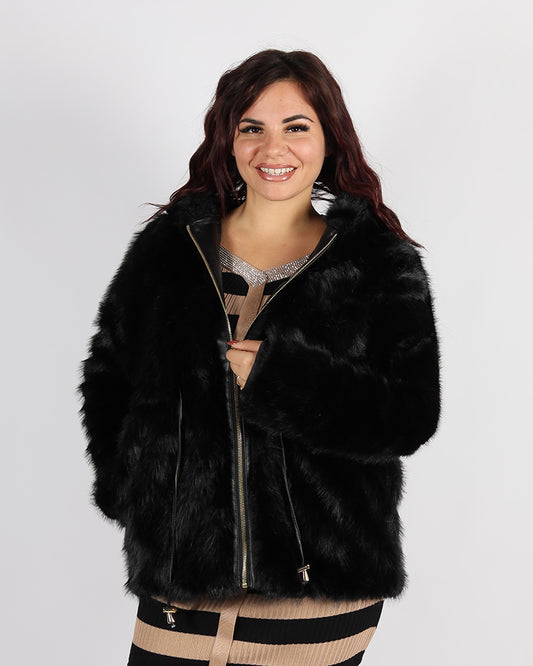 PELLICCIA ECO CHIC NERA