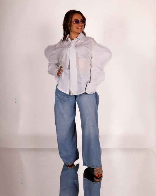 Camicia Sbuffo Cravatta