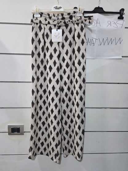 PANTALONE PALAZZO ROMBO