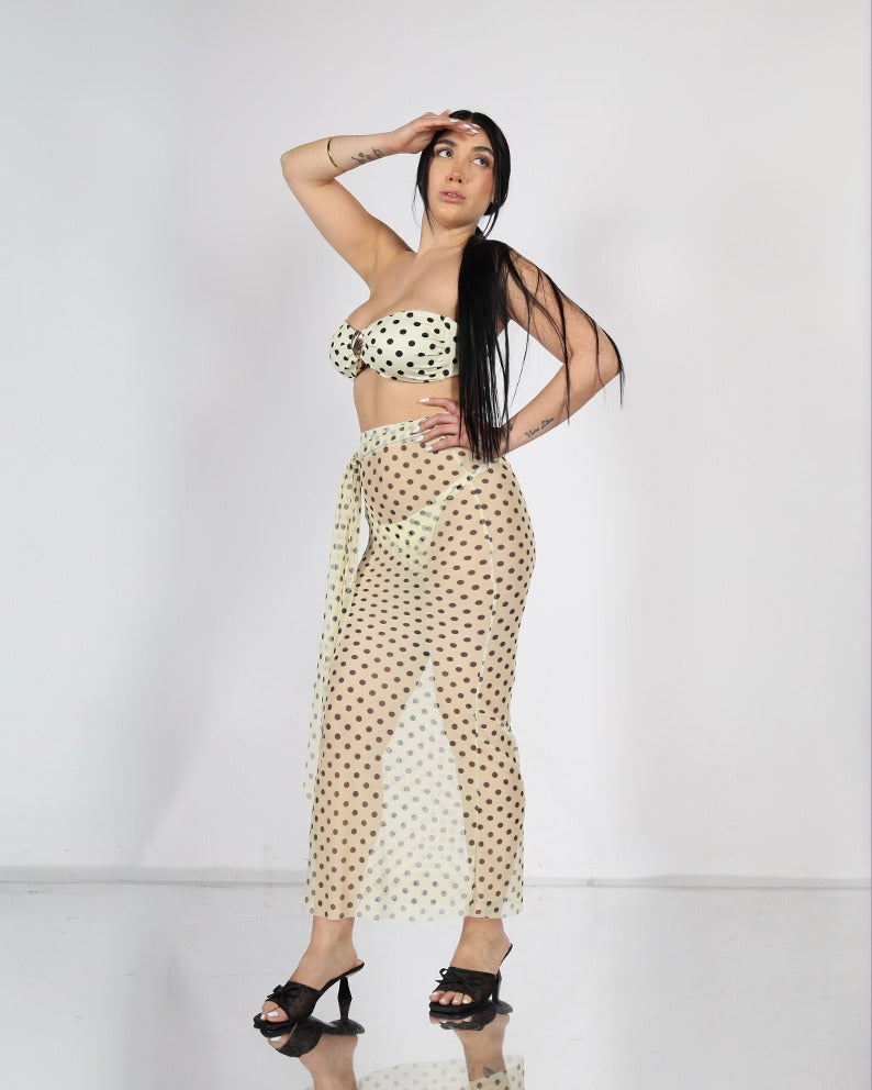 Costume 3pz Pois